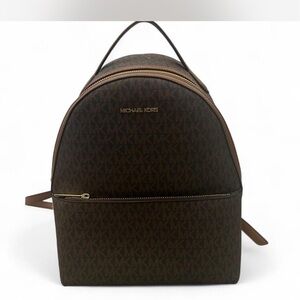 Michael Kors Brown Leather Backpack